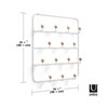 Multi organizador sobre puerta blanco ESTIQUE