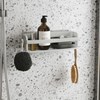 Estante ducha adhesivo gris FLEX