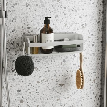 Estante ducha adhesivo gris FLEX
