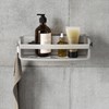 Estante ducha adhesivo gris FLEX