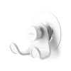 Gancho doble adhesivo blanco FLEX