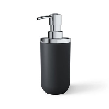 Dispensador jabón negro 380ml JUNIP