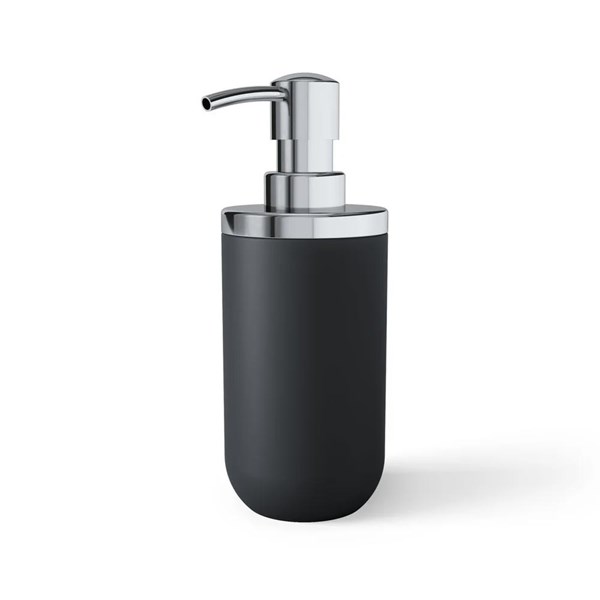 Dispensador jabón negro 380ml JUNIP