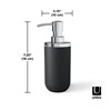 Dispensador jabón negro 380ml JUNIP