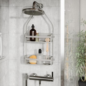 Organizador de ducha gris FLEX