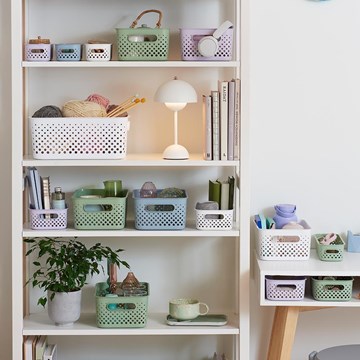 Cesta organizadora lavanda M ESSENCE