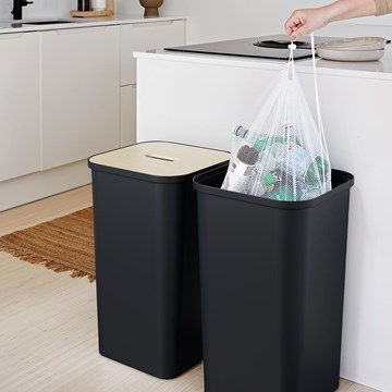 Cesto contenedor negro 53lt COLLECT