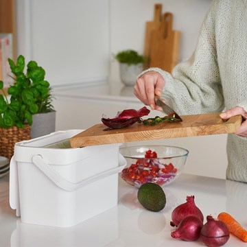Papelera mini 5L blanca Biowaste SMARTSTORE
