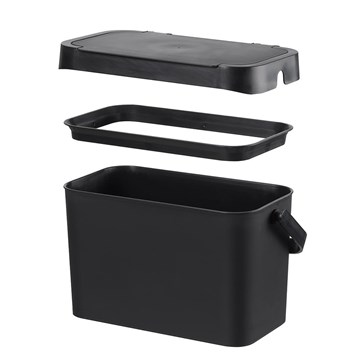 Papelera mini 5L negra Biowaste SMARTSTORE