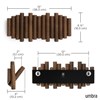 Perchero de pared nuez x5 PICKET