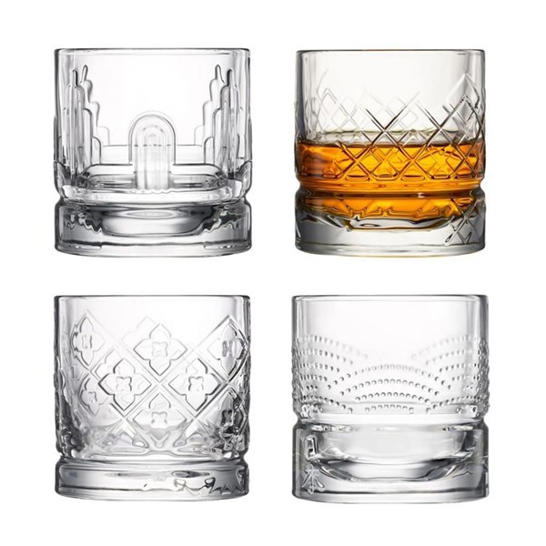 Set 4 vasos Whisky 300ml DANDY