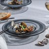 Plato pasta negro 30cm GUSTO