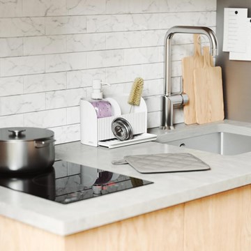 Organizador de cocina con dispensador de jabón SLING