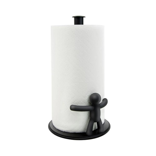 Soporte papel cocina negro BUDDY