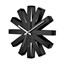 Reloj de pared negro RIBBON