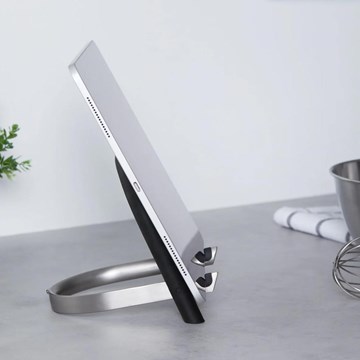 Soporte tablet negro/níquel UDOCK