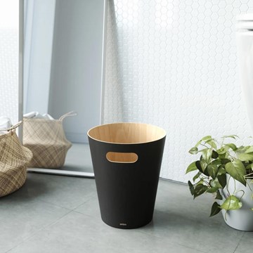 Papelera negra 7.5L WOODROW