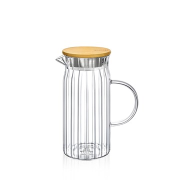 Jarra 1L tapa bambú Segment THERMO GLASS