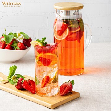 Jarra 1L tapa bambú Segment THERMO GLASS