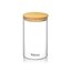 Frasco con tapa bambú 1100ml THERMO GLASS