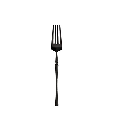 Tenedor de postre negro 18.5cm DIVA