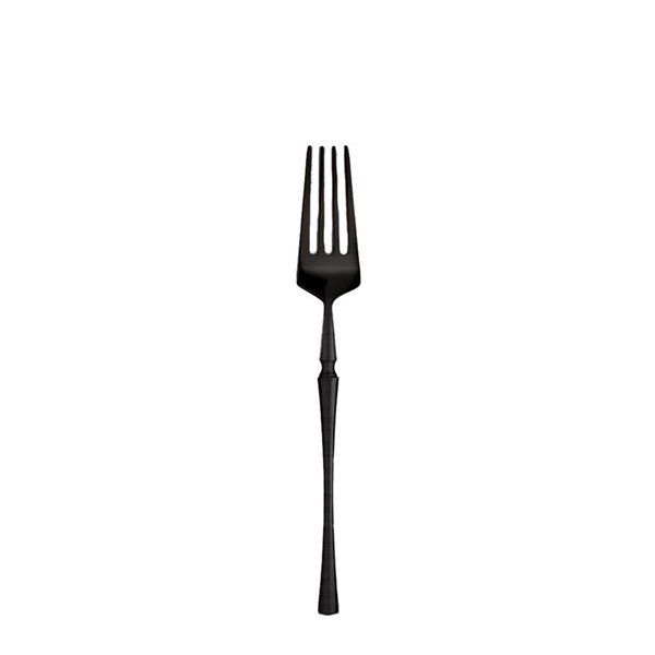 Tenedor de postre negro 18.5cm DIVA
