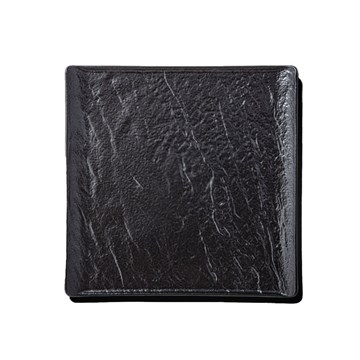 Plato cuadrado 27x27cm SLATESTONE
