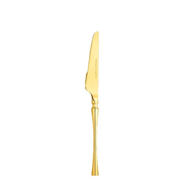 Cuchillo de postre dorado 20cm blíster DIVA