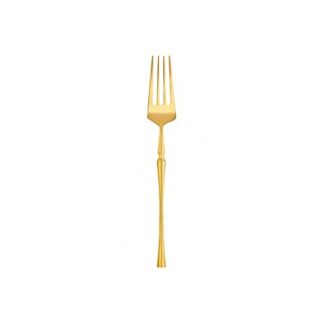 Tenedor de mesa dorado 20.5cm blíster DIVA