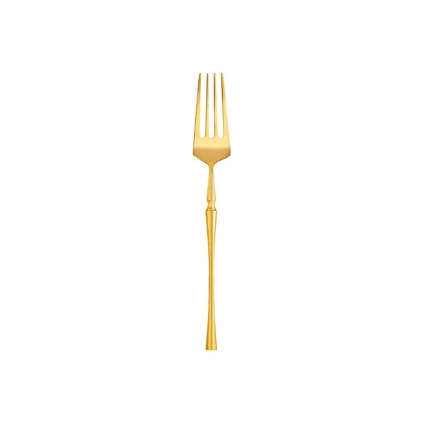 Tenedor de mesa dorado 20.5cm blíster DIVA