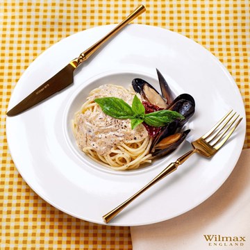 Tenedor de mesa dorado 20.5cm blíster DIVA