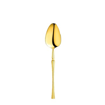 Cuchara de postre dorada 18.5cm blíster DIVA