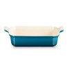Fuente rectangular 26x20cm deep teal HERITAGE
