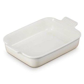Fuente rectangular 32cm merengue HERITAGE