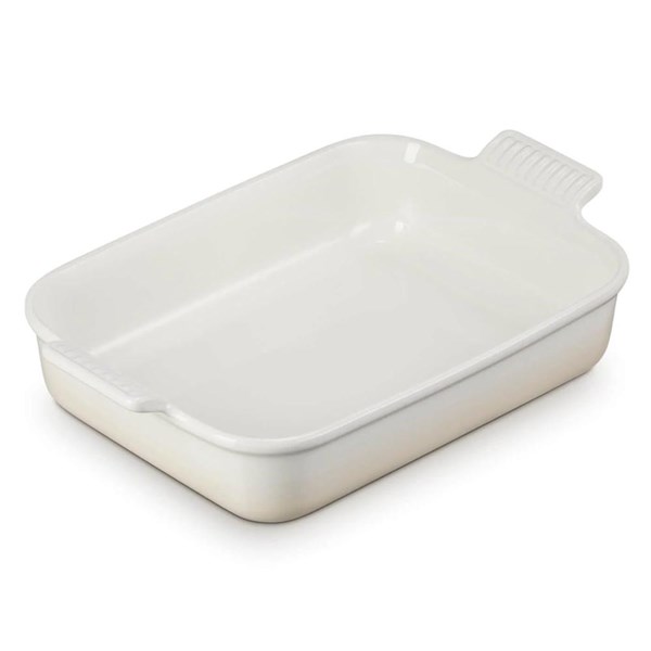 Fuente rectangular 32cm merengue HERITAGE