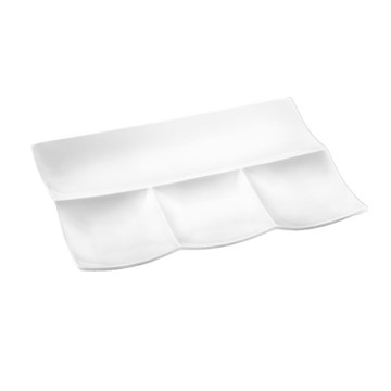 Copetinero rectanglar c/divisiones 30x20cm FINE