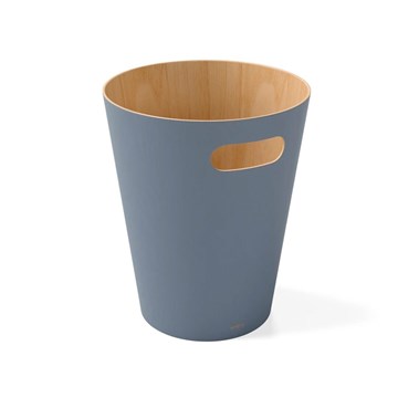 Papelera azul pizarra 7.5L WOODROW