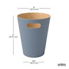 Papelera azul pizarra 7.5L WOODROW