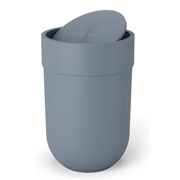 Papelera c/tapa azul pizarra 6L TOUCH