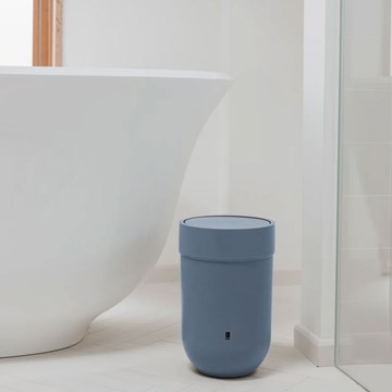Papelera c/tapa azul pizarra 6L TOUCH