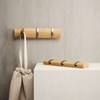 Perchero de pared natural x3 FLIP