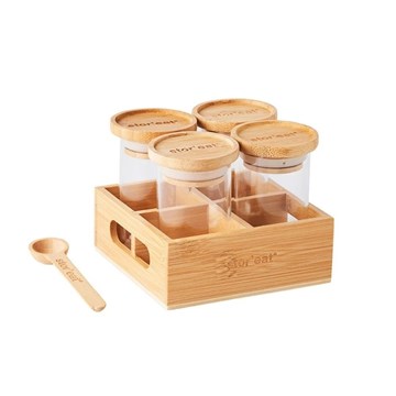 Imagen de Set 4 recipientes especias 90ml STOR EAT