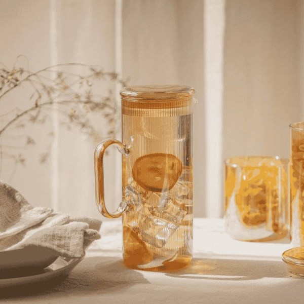 Picture of Jarra vidrio con tapa 1.2L GOLD