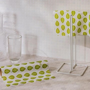 Imagen de Rollo servilletas bambú reutilizable HOJAS