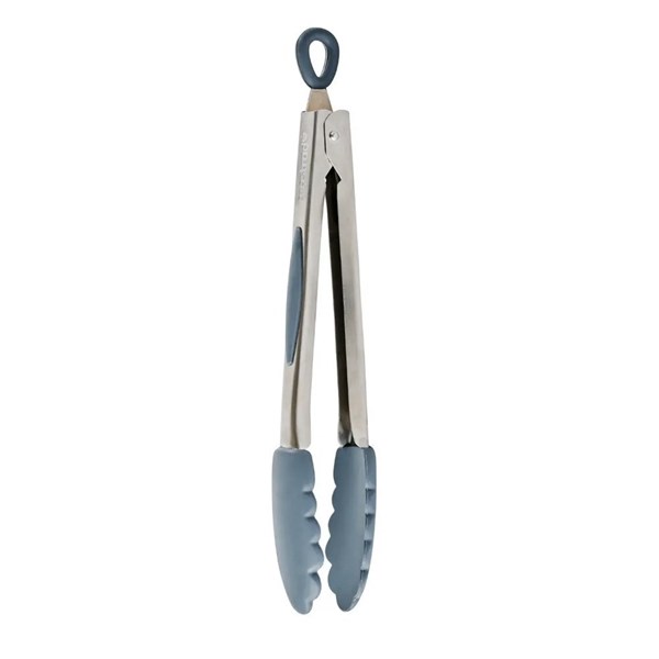 Picture of PINZA DE ACERO INOXIDABLE Y PUNTAS DE SILICONA azul
