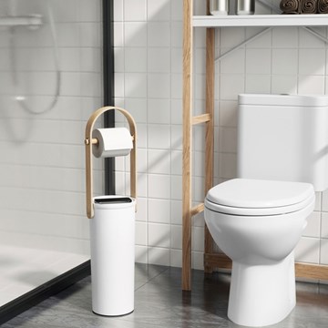 Imagen de Soporte papel higiénico con almacenamiento BELLWOOD