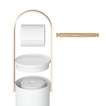 Imagen de Soporte papel higiénico con almacenamiento BELLWOOD