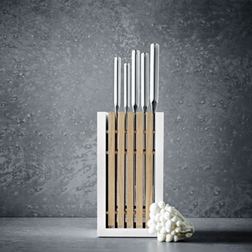 Imagen de Bloque cuchillos 6 pzas CLASSIC WHITE